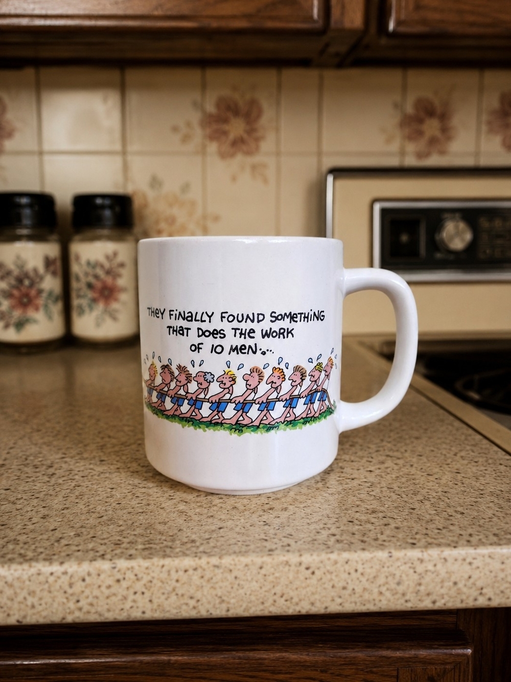 Funny One Woman Does the Work of 10 Men Ceramic Coffee Mug Humor Novelty Cup